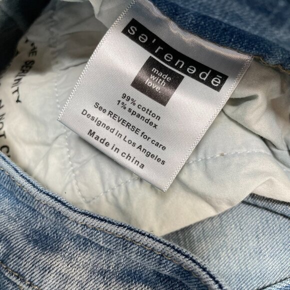 Serenede Men's 36 Cyber Cloud Cargo Jeans Bungee Cords Pockets Skinny Streetwear - Picture 5 of 14